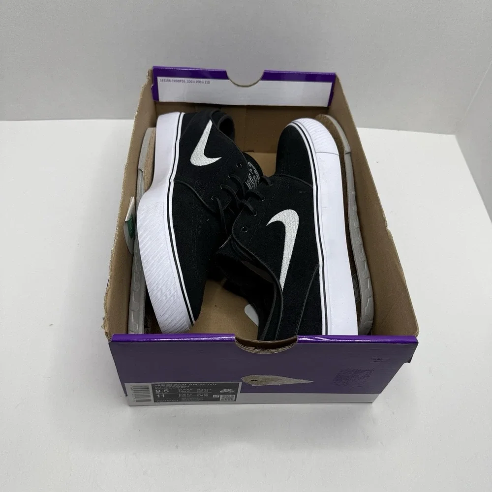 Nike SB Zoom Janoski OG+ Black White Skate Shoes Men’s 9.5 FD6757-001